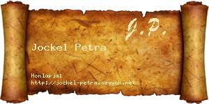 Jockel Petra névjegykártya